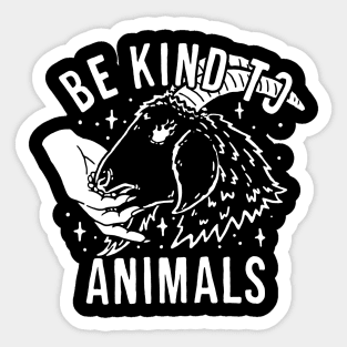 Be Kind to Animals Sticker